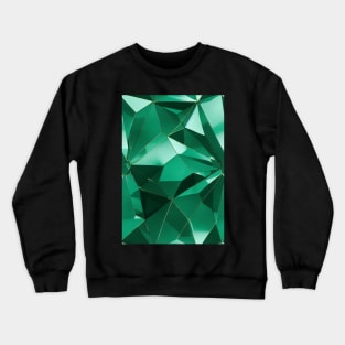 Jewel Pattern - Green Emerald, for a bit of luxury in your life! #6 Crewneck Sweatshirt